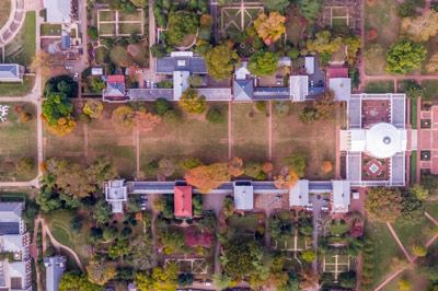 Aerial view of the Lawn