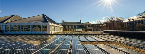 A solar panel array